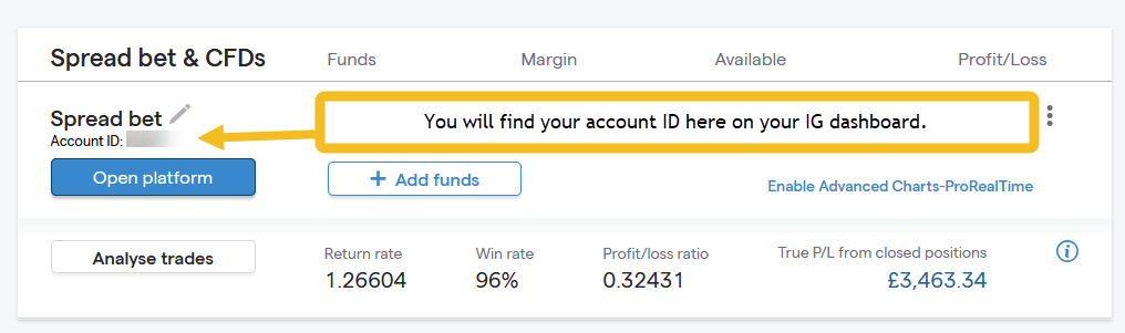 Locating your IG account ID